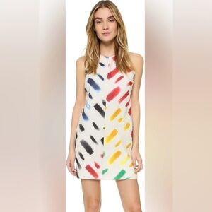 Milly Multicolor Brushstroke Mini Dress